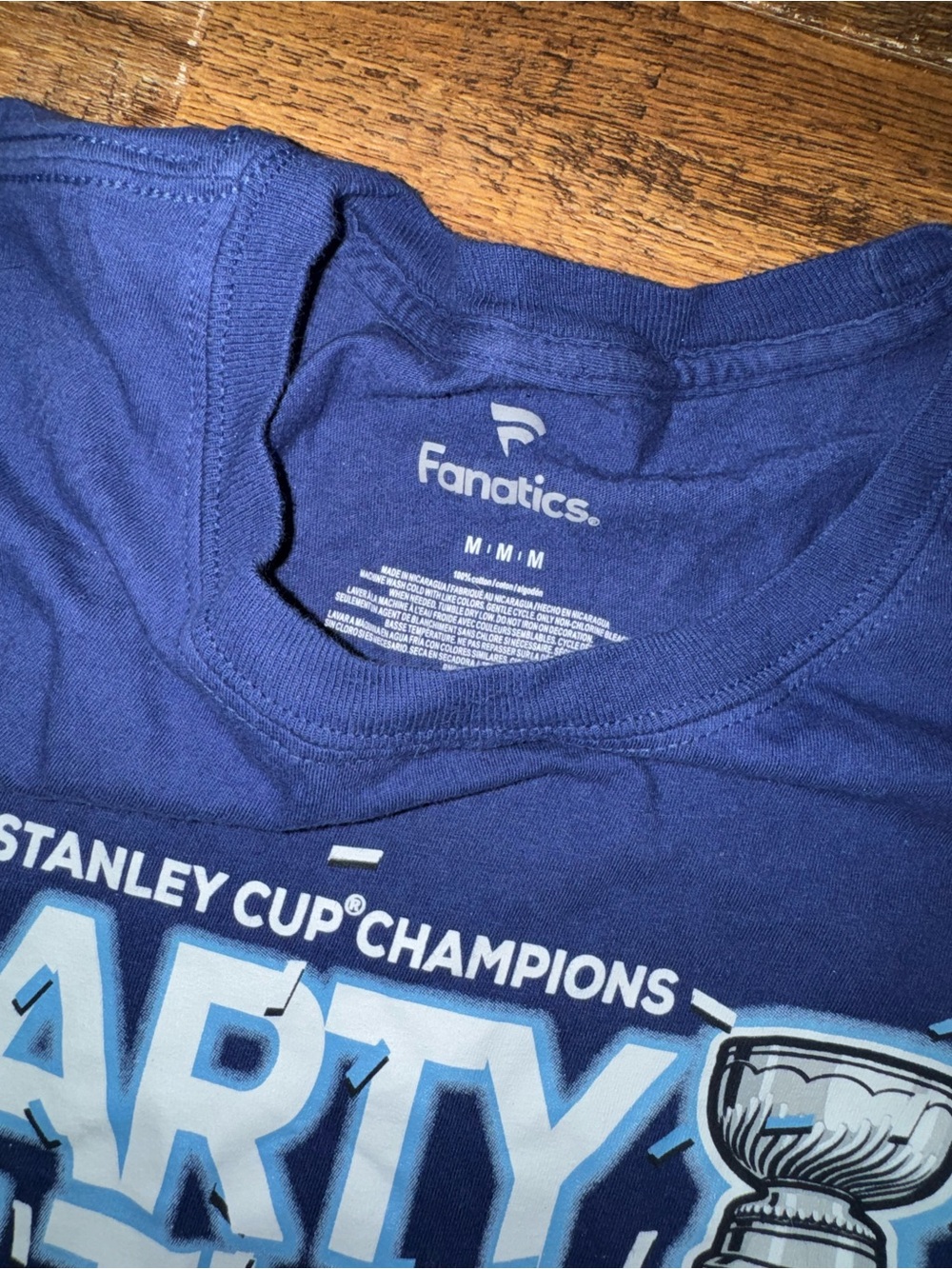 Fanatics 2020 Stanley Cup Champions Party in the Bay T-Shirt M